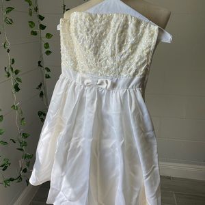 Betsy Johnson strapless sequined prom dress